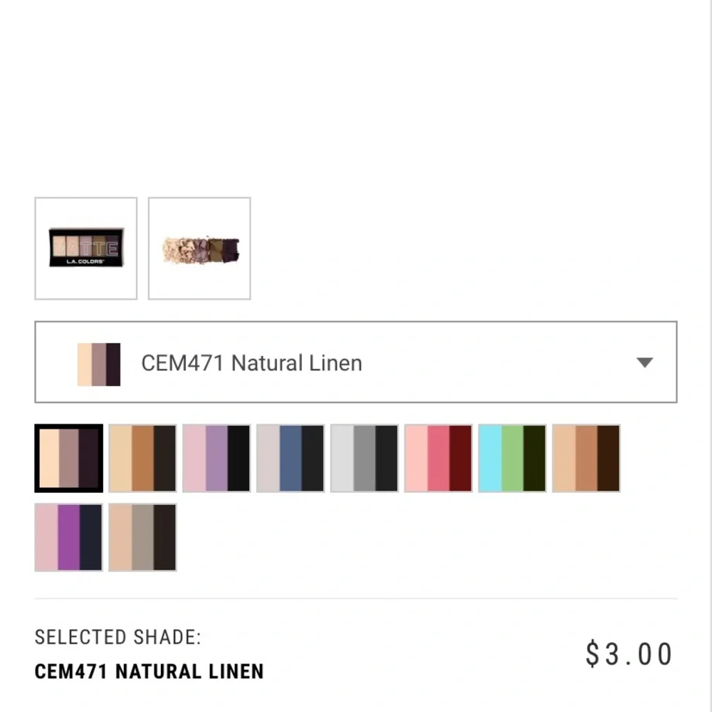 L.A. Colors lot makeup